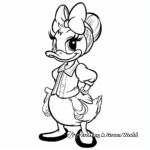 Daisy Duck at Disneyland: Fun and Adventure Coloring Pages 4