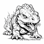 Dangerous Fire-Breathing Hydra Dragon Coloring Pages 4