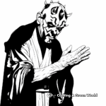 Darth Maul and Emperor Palpatine Coloring Pages 3