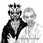Darth Maul and Emperor Palpatine Coloring Pages 4