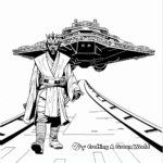 Darth Maul's Sith Infiltrator Spaceship Coloring Pages 3