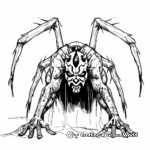 Darth Maul's Spider Body Coloring Pages 2