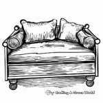 Day Bed Coloring Sheets 4