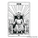 Death Tarot Card Coloring Pages for Artists 4