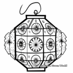 Decorative Paper Lantern Fiesta Coloring Pages 1