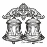 Decorative Wedding Bells Coloring Pages for Artists 4