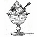 Delectable Hot Fudge Brownie Sundae Coloring Pages 4