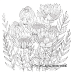 Delicate African Flora Coloring Pages 1