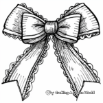Delicate Lace Bow Coloring Pages 4