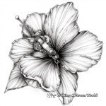 Delicate Steampunk Flower Coloring Pages 3