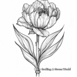 Delicate Steampunk Flower Coloring Pages 4