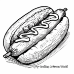 Delicious Chili Dog Coloring Pages 1