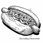 Delicious Chili Dog Coloring Pages 2