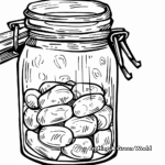Delicious Jellybean Jar Coloring Pages 1