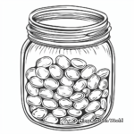 Delicious Jellybean Jar Coloring Pages 2