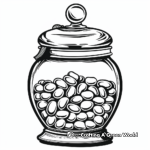 Delicious Jellybean Jar Coloring Pages 4