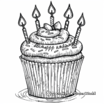 Delicious Looking Cupcake Coloring Pages 4