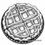 Delicious Nutella Waffle Coloring Pages 2