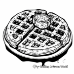 Delicious Nutella Waffle Coloring Pages 3