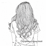 Delightful Dip Dye Hair Coloring Pages 1