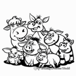 Delightful Farm Animals Coloring Pages 2