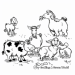 Delightful Farm Animals Coloring Pages 3
