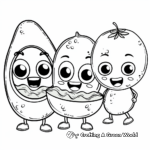 Delightful Guacamole and Fiesta Coloring Pages 3