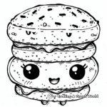 Delightful Ice Cream Sandwich Coloring Pages 1