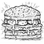 Delightful Ice Cream Sandwich Coloring Pages 3