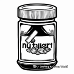 Delightful Jar of Nutella Coloring Pages 3