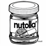 Delightful Jar of Nutella Coloring Pages 4