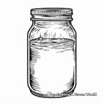 Delightful Mason Jar Coloring Pages for Thanksgiving 2
