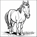 Delightful Tovero Paint Horse Coloring Pages 1