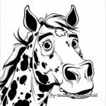 Delightful Tovero Paint Horse Coloring Pages 3