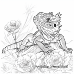 Desert Habitat of Frilled Lizard Coloring Pages 3
