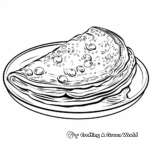 Dessert-themed Nutella Crepe Coloring Pages 4