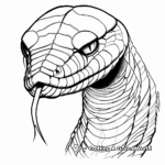 Detailed Adult Black Mamba Coloring Pages 1