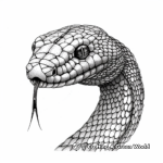 Detailed Adult Black Mamba Coloring Pages 3