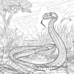 Detailed Adult Black Mamba Coloring Pages 4
