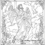 Detailed Angelic Symbols Adult Coloring Pages 2