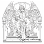 Detailed Angelic Symbols Adult Coloring Pages 4