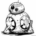 Detailed BB-8 Coloring Pages for Adults 3