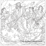 Detailed Biblical Scenes Adult Coloring Sheets 2