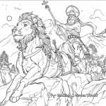 Detailed Biblical Scenes Adult Coloring Sheets 4
