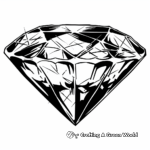 Detailed Black and White Diamond Pattern Coloring Pages 2