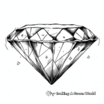 Detailed Black and White Diamond Pattern Coloring Pages 3