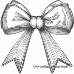 Detailed Bow Tie Coloring Pages for Adults 1