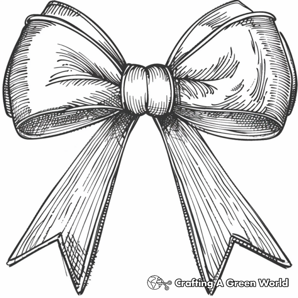 Bows Coloring Pages - Free &amp; Printable!