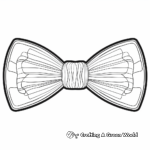 Detailed Bow Tie Coloring Pages for Adults 2