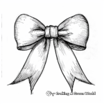 Detailed Bow Tie Coloring Pages for Adults 4